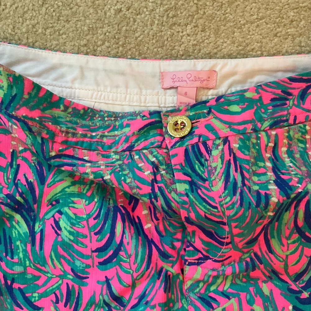 Lilly Pulitzer Pink Tropical Print Women's Skort